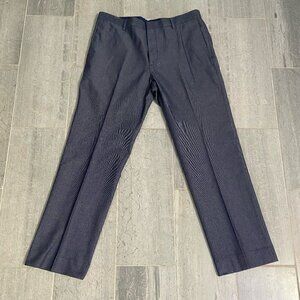 Banana Republic Non-Iron Tailored Slim Fit Cotton Pants Chinos Khakis Blue 35X32